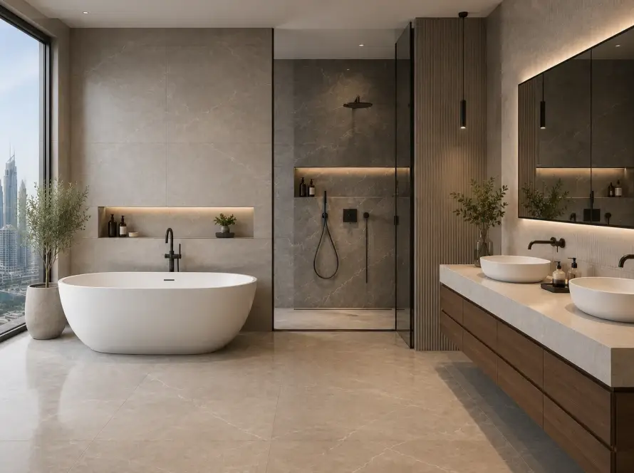 Modern Bathroom Tile Design Trends in Dubai